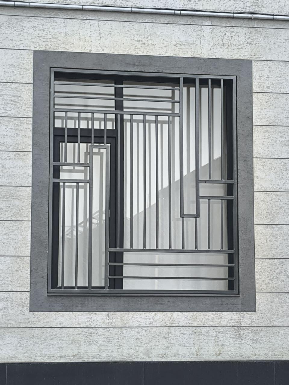 Модерн геометрия, крупный план окна